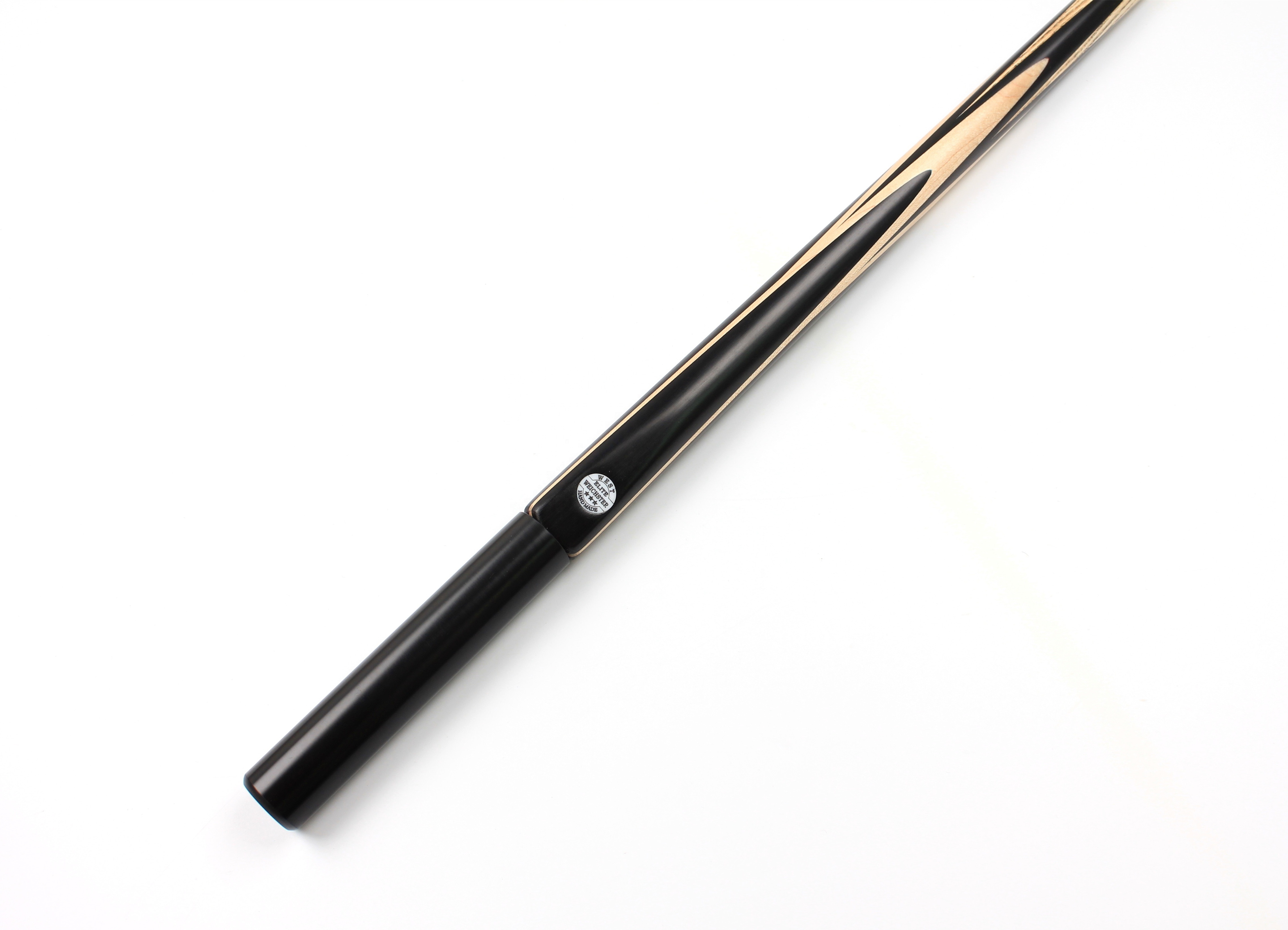 Weichster One 1Piece Hand Made Snooker Pool Cue Maple Ebony Traditional Cue Model