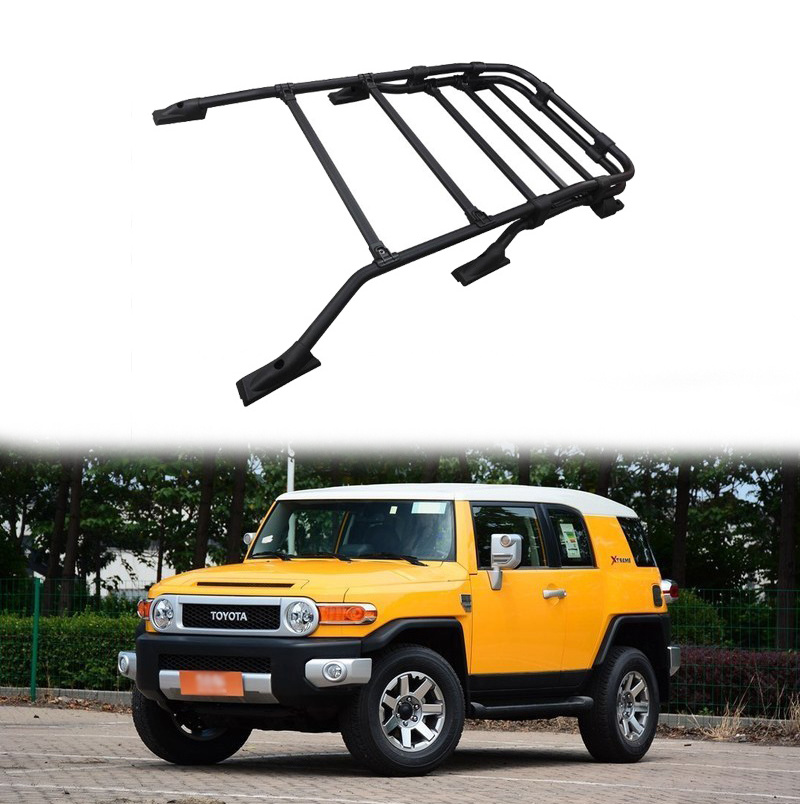 Universal iron roof rack basket car roof racks luggage racks roof baseket frame for Toyota Cruiser FJ TRD