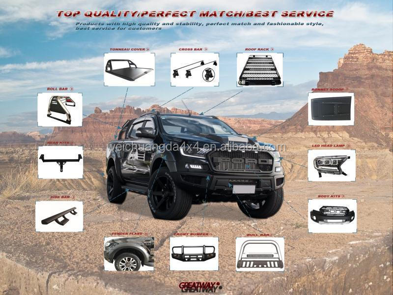 4WD Auto Accessories Pickup Trucks  Front Bumper Grille Guard  Bull Bar For Hilux Revo vigo Rocco