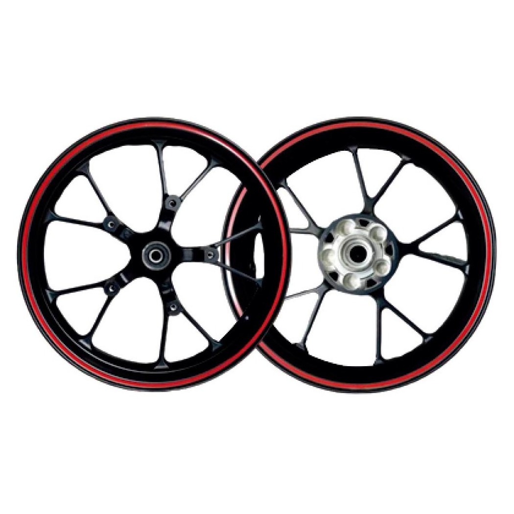 Custom white 1.4 17inch and rear wheel 1.6 17inch aluminium alloy motorcycle wheel rims