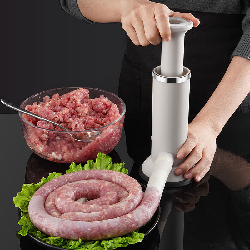 Hot Selling Kitchen Use Fast Meat Filling Tool Hand Operated Meatball Maker Kitchen Tools Fast Manual Sausage Maker