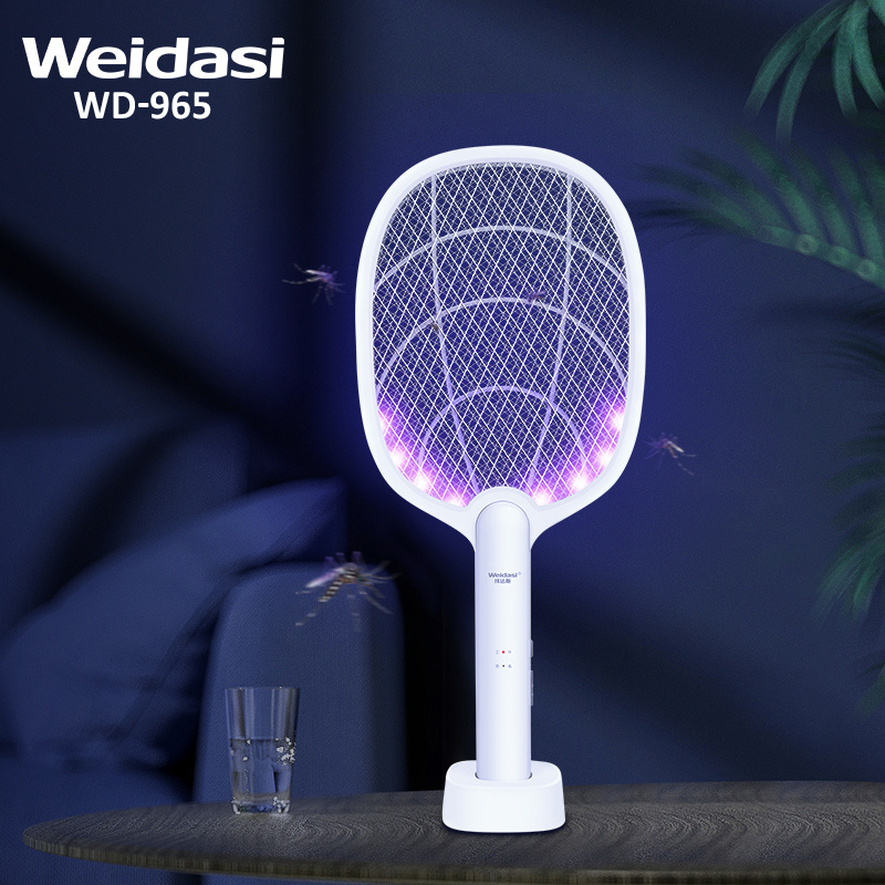 Electric mosquito bat and mosquito lamp two modes with rechargeable mosquitoes killer