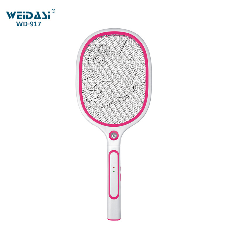 Weidasi fly swatter bat racket SKD mosquito killer electric with LED light mosquito zapper