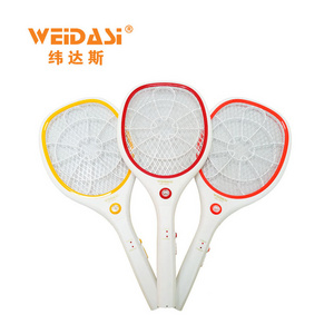 Weidasi electric mosquito racket rechargeable electric fly swatter mosquito killer bat for sale