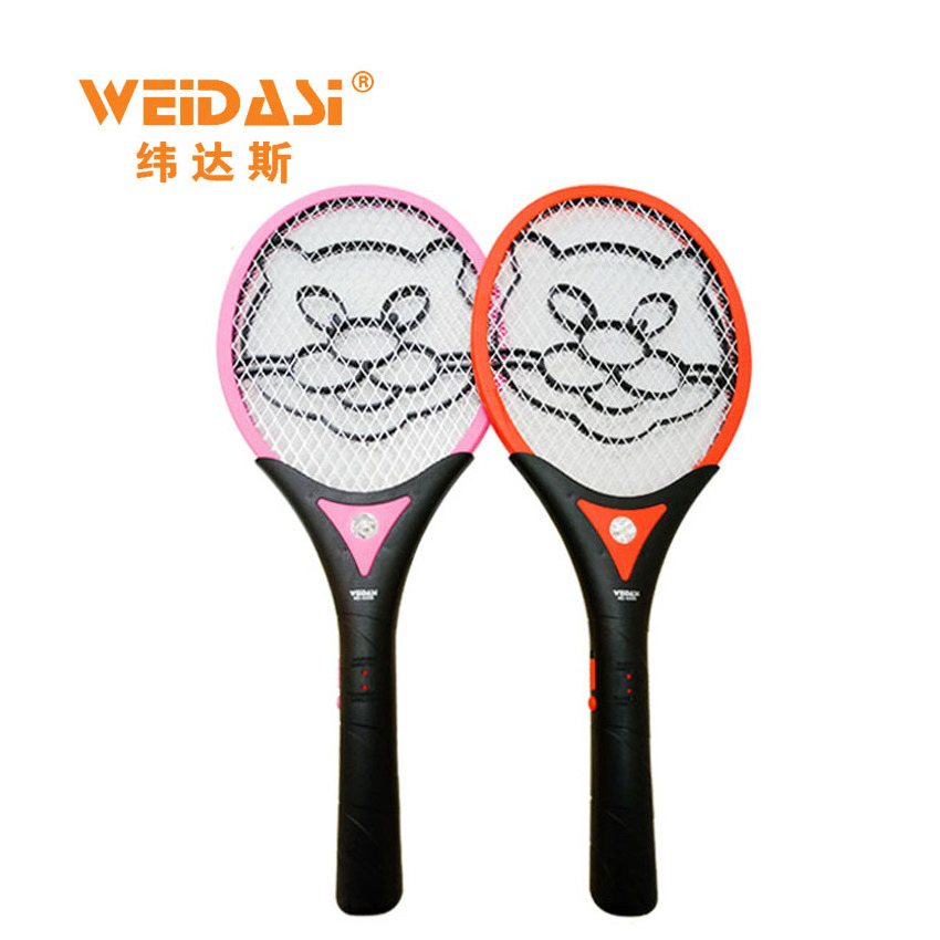 Rechargeable mosquito killer with led torch electric fly swatter mosquito racket