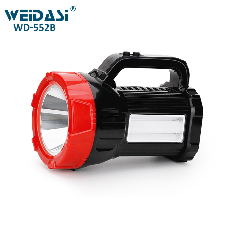 Outdoor search light handheld led rechargeable searchlight led portable emergency light for sale