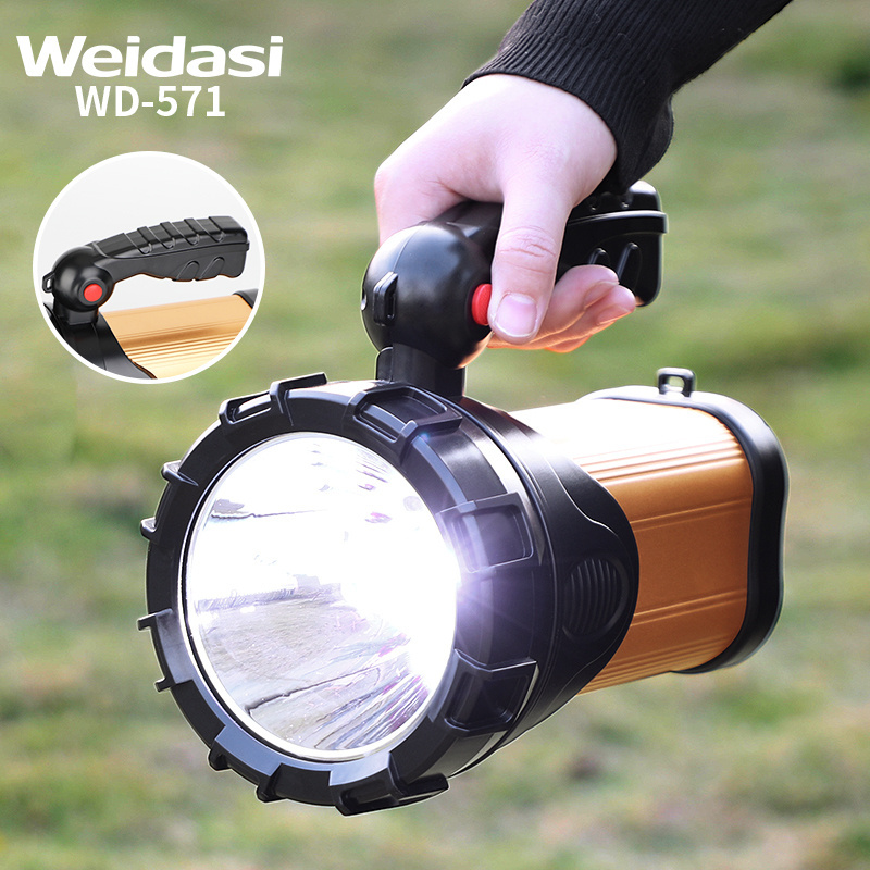 OEM rechargeable led searchlight spotlight work hand lamp outdoor search light with handled