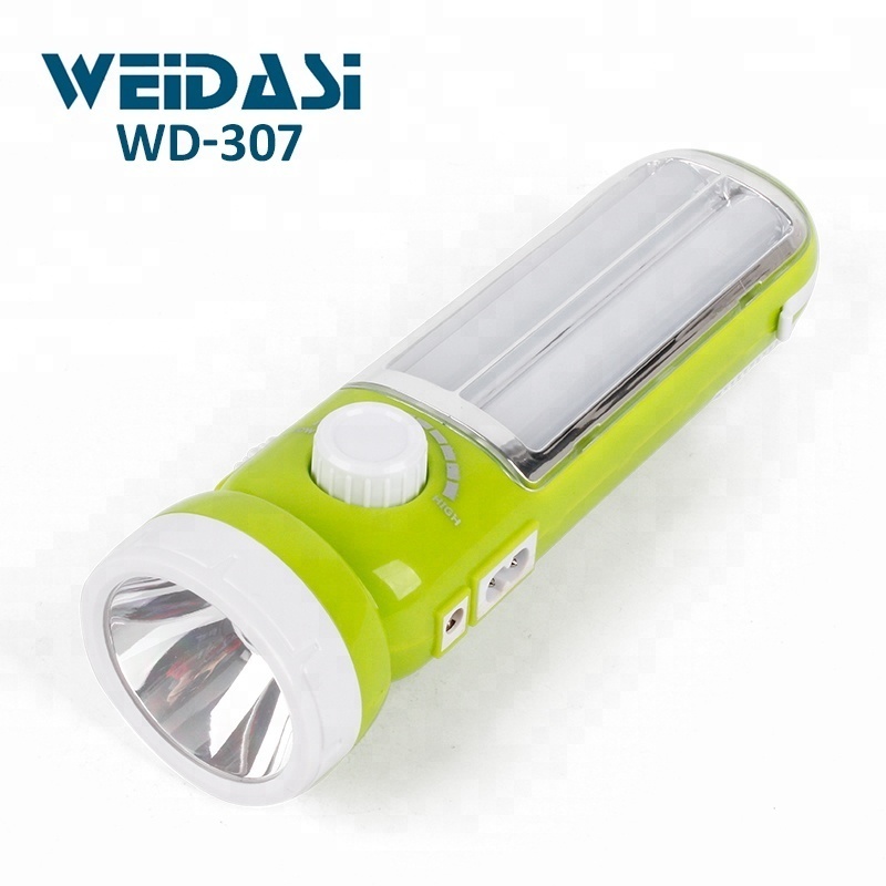 Rechargeable led flashlight portable emergency light with hook emergency torch light