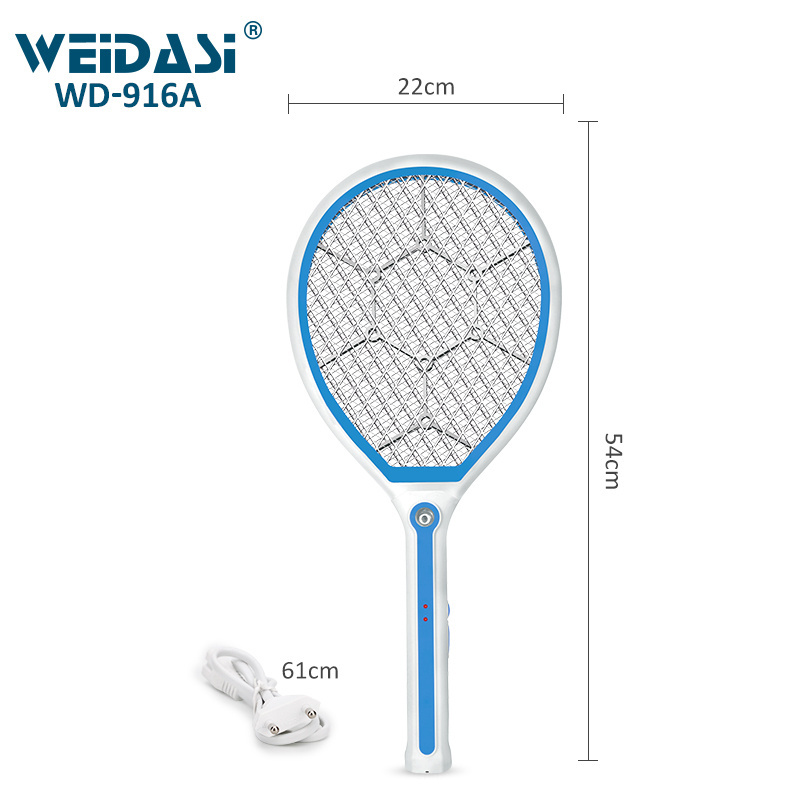 Electric fly swatter rechargeable mosquito racket for household electronic mosquito swatter