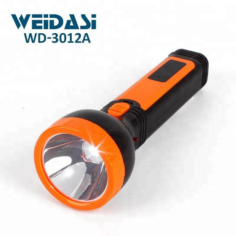 Home outdoor rechargeable torch light led plastic power flashlight torch for camping led flashlight