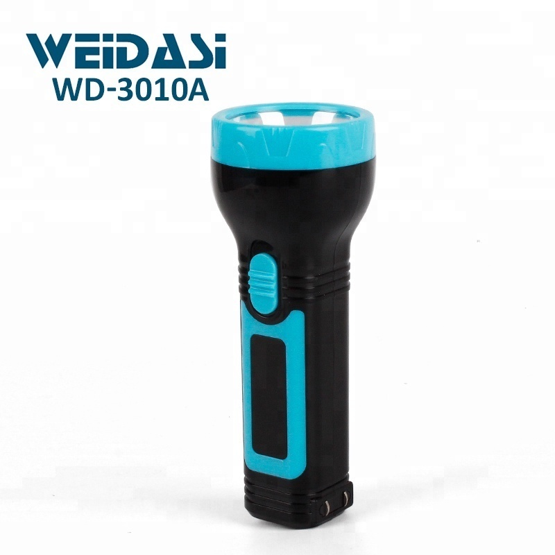 Rechargeable plastic flashlight torch light led with high led power lighting camping led flashlight