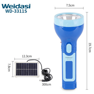 Durable Power Flashlight Torch Emergency Torch Light LED Rechargeable Solar Flashlight for Outdoor