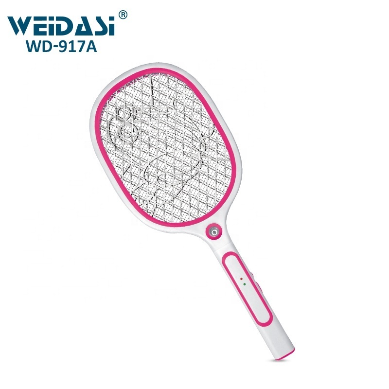 Weidasi fly swatter bat racket SKD mosquito killer electric with LED light mosquito zapper