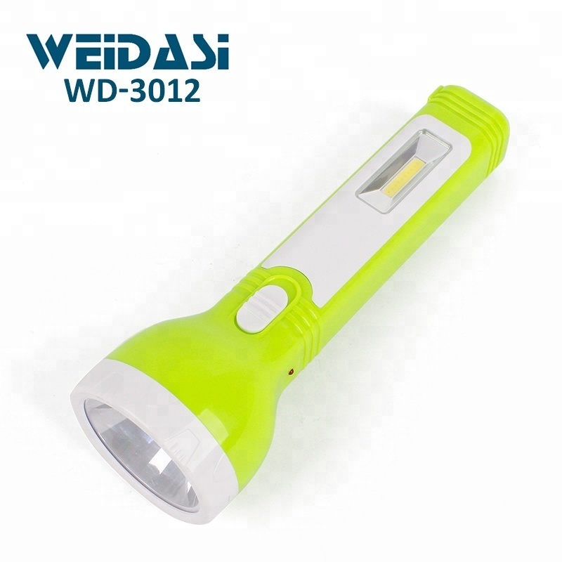 China company rechargeable cob torch light flashlight led for emergency use power flashlight torch