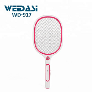 Weidasi fly swatter bat racket SKD mosquito killer electric with LED light mosquito zapper