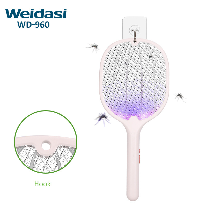 Weidasi rechargeable plastic mosquito bat electric fly swatter mosquito killing lamp