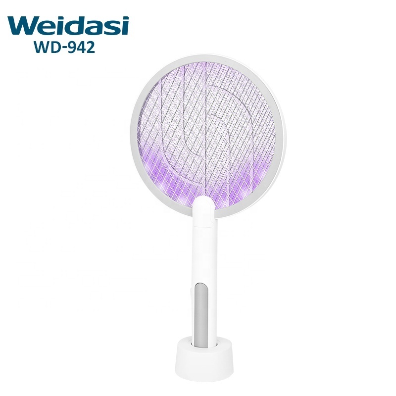 Weidasi rechargeable plastic mosquito bat electric fly swatter mosquito killing lamp