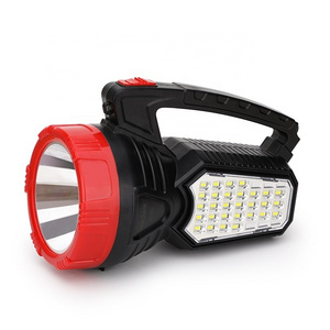 Multi function emergency lighting solar search light powerful led searchlight for sale