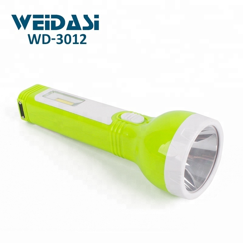 China company rechargeable cob torch light flashlight led for emergency use power flashlight torch