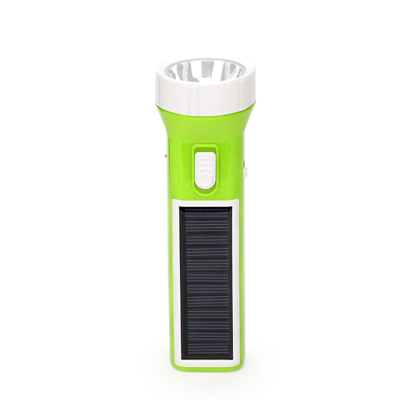 Wholesale durable led torch light with solar flashlight and battery power flashlight torch which made from Jieyang China