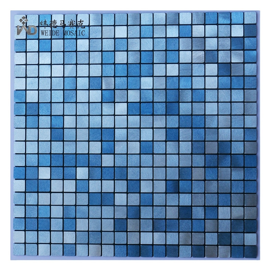 Customized Design of Self-adhesive hHotel Kitchen and Bathroom Back Panel Aluminum Decorative Material Metal Mosaic Tiles