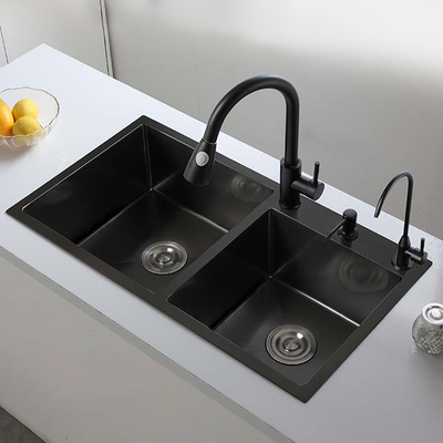 Handmade Modern Kitchen Sink Suppliers Undermount Double Bowl Stainless Steel Kitchen Sink Lab Sinks