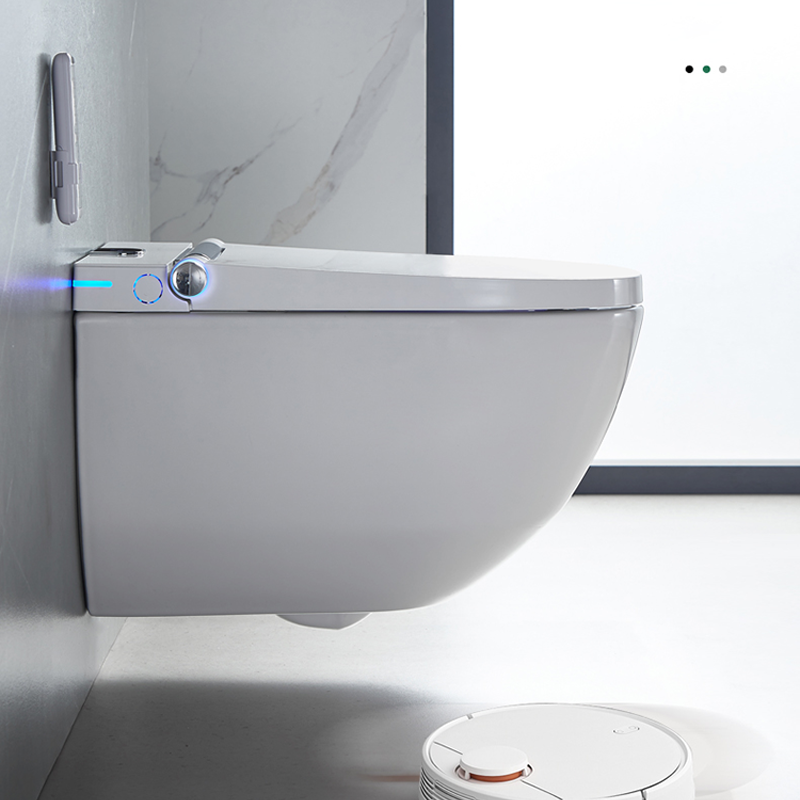 Intelligent smart wall hung toilet with bidet