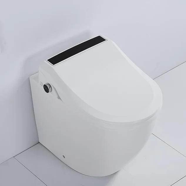 Hot selling closestool one piece siphonic closet ceramic smart toilet intelligent with remote control