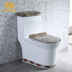 Design unique elongated dual flush marble pattern one piece ceramic bowl toilet toilets for sale