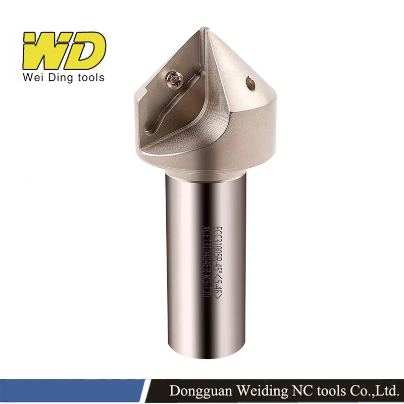 ECC 31005 30 45 60 Degree Chamfer End Mill for XCET310404ER  Inserts Holder milling Drill Chamfering Tool