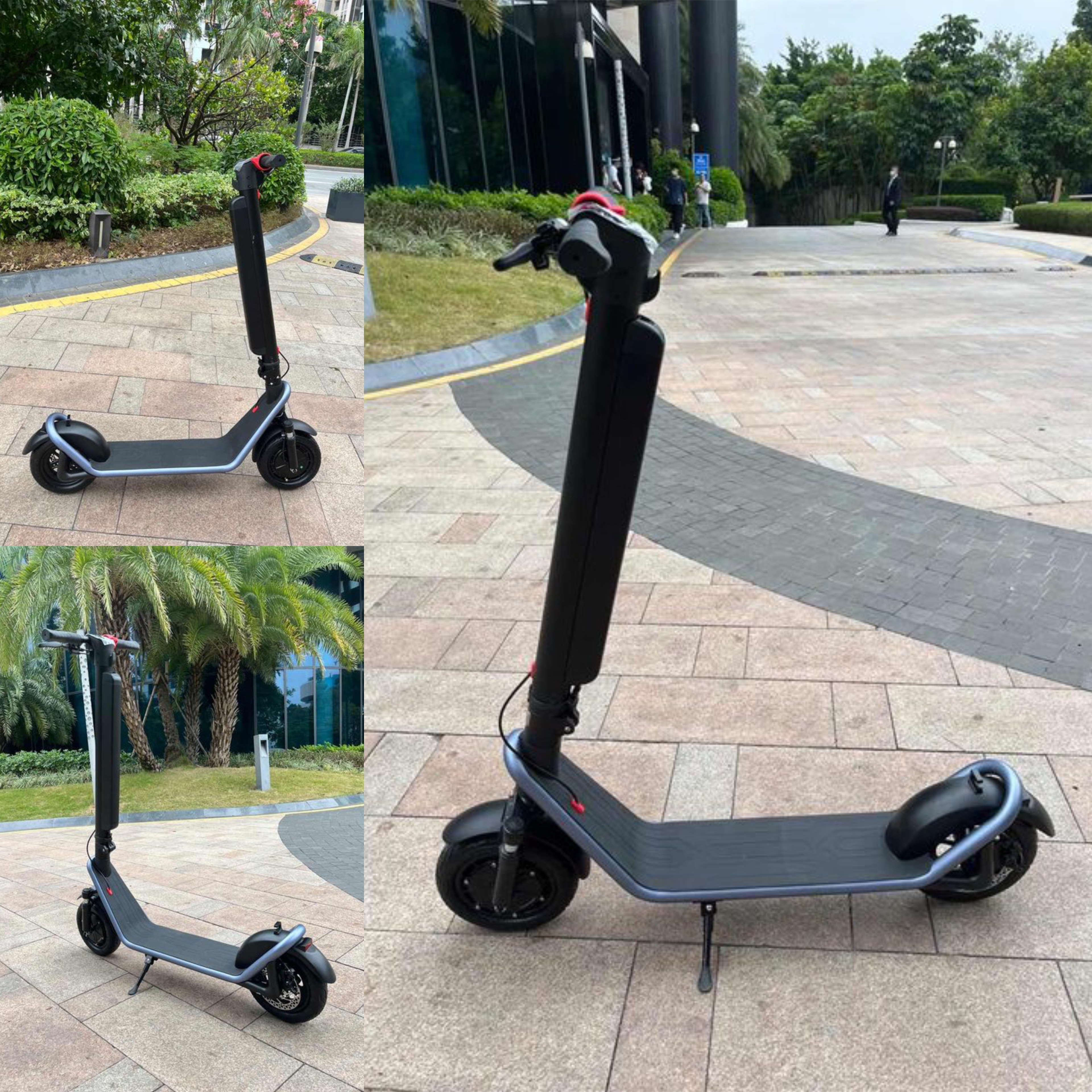 10 inch hub motor wheel tire electric scooter uk electro scooter 50km 48v hk X11with Removable battery