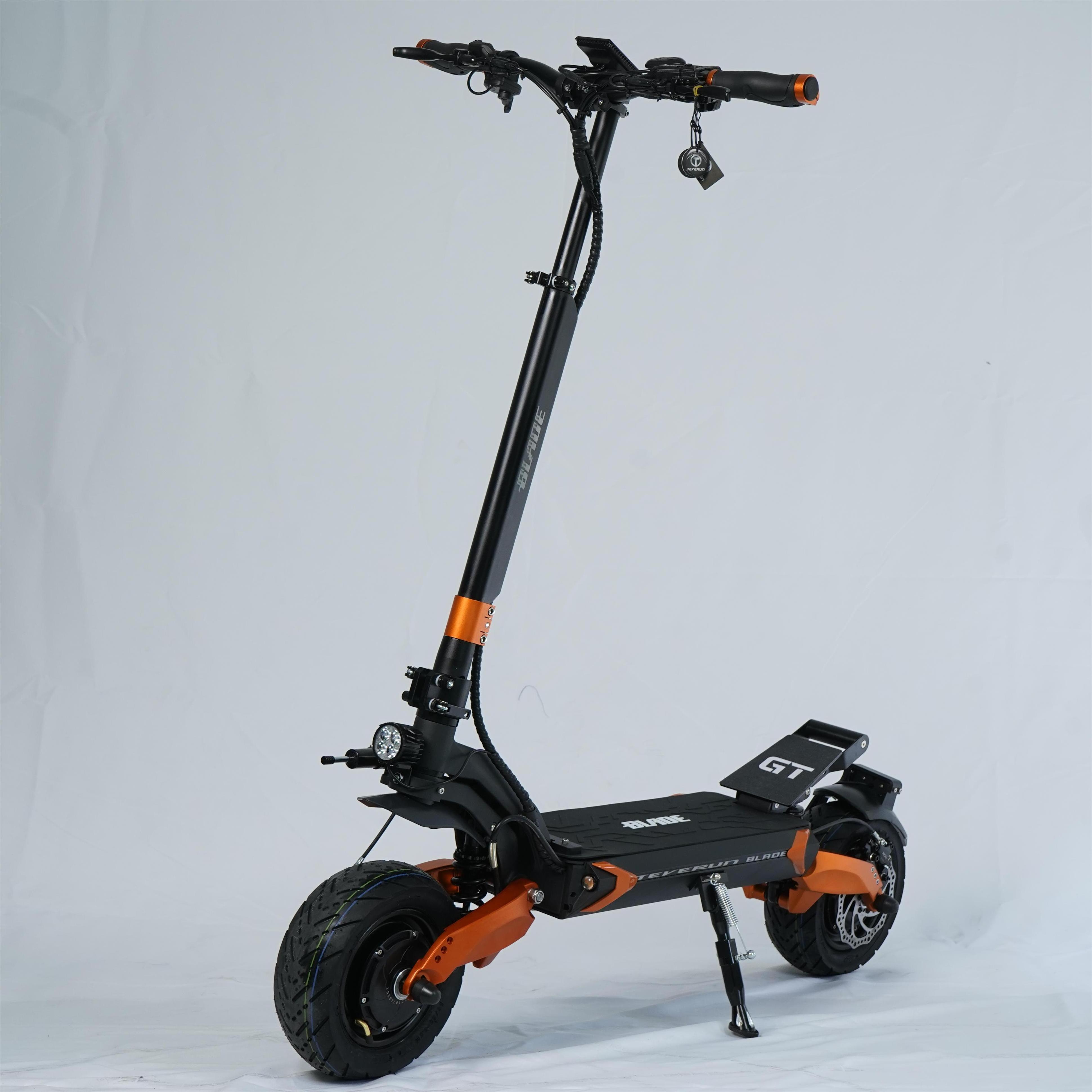 in stock electric scooter Teverun scooters BLADE GT+ II with fast 5A Charger 90/65-6.5 11inch tubeless tire