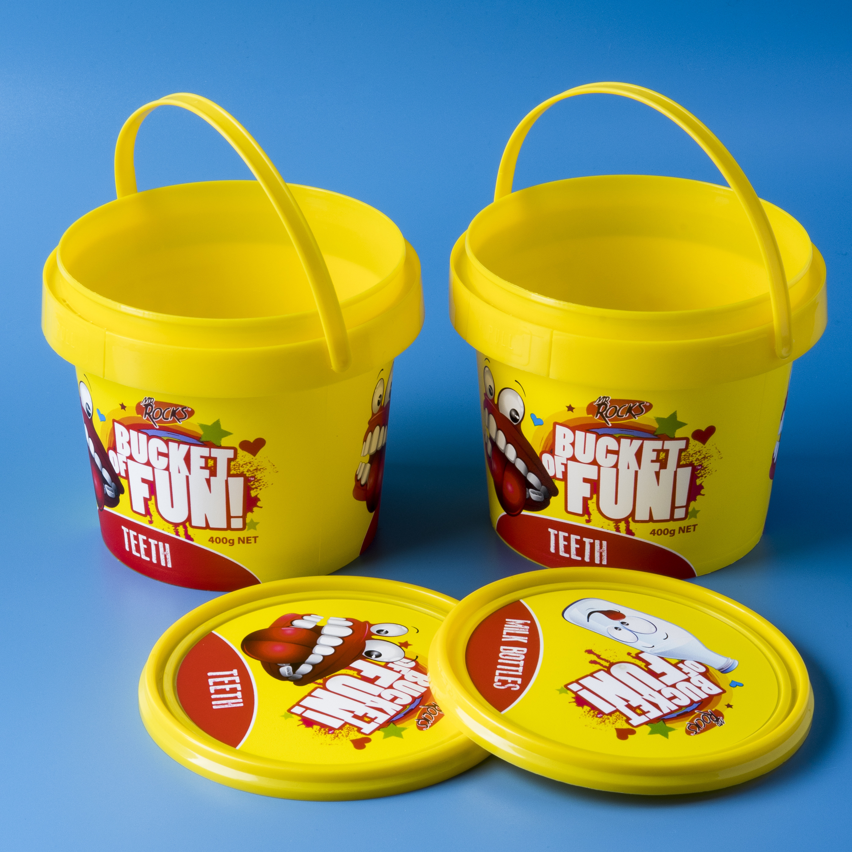 Plastic Soda Cracker Cotton Candy Bucket Cream Cookies Biscuits Coconut Cookies Snack Bucket Food Storage Bucket