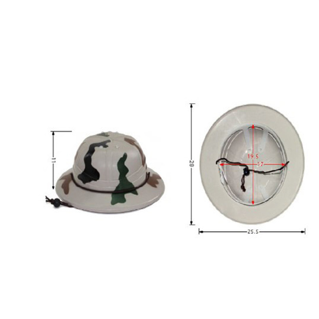 Plastic Camouflage adventure helmet Fashion Gift Toy Explorer Hat Kids' Hard Plastic Helmet