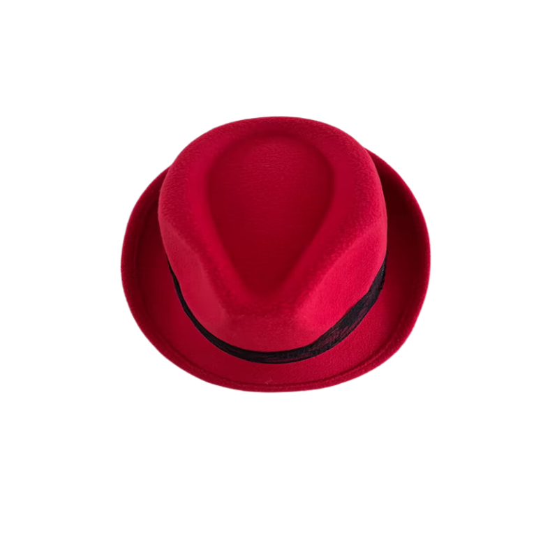 New Vintage Men Felt Wide Brim Top Hat Winter Autumn for Woman Red Church Hat Ladies women's Jazz Hats