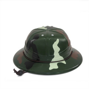 Plastic Camouflage adventure helmet Fashion Gift Toy Explorer Hat Kids' Hard Plastic Helmet