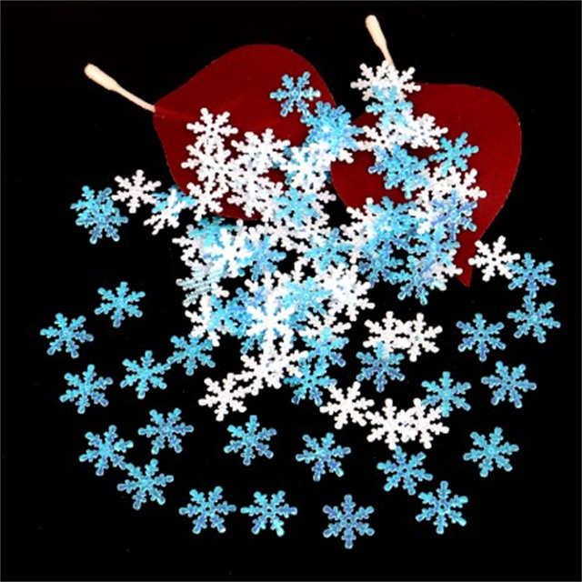 Christmas Snowflake Confetti Xmas Tree Ornament Winter Party Home Table Confetti Decoration Confetti Artificial Snow Ornaments