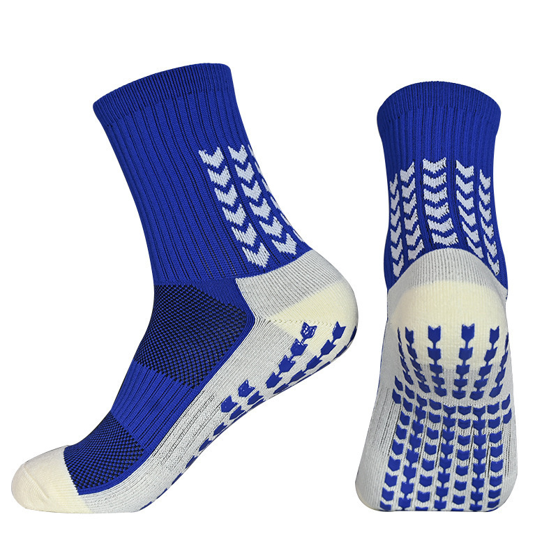 Breathable Athletic Custom Logo Soccer Grip Sock Non Slip Anti-slip Designer Mid Calf Football Socks