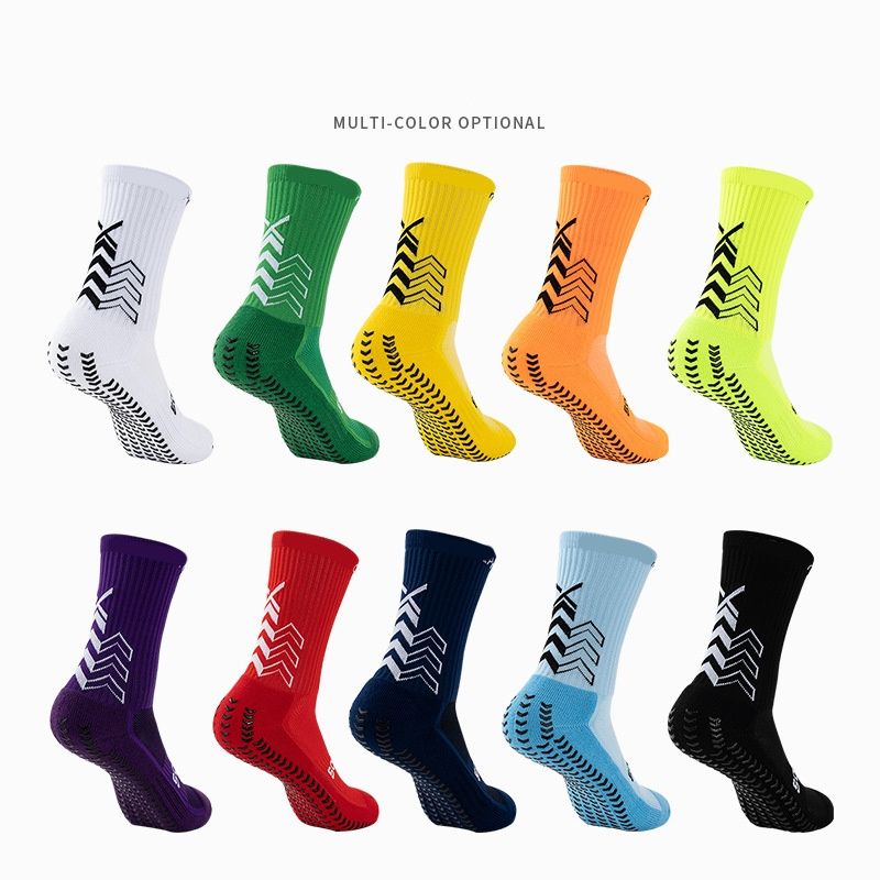 Custom logo socks Sports Fashion grip Socks Towel bottom men's mid-tube soccer non-slip Football Socks