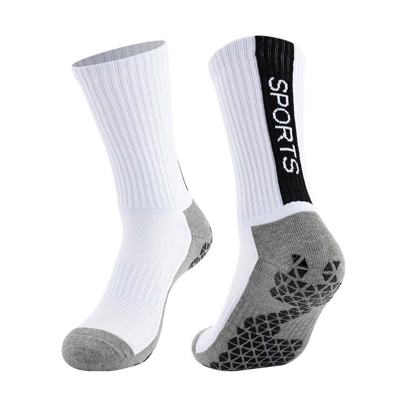 High quality ant slip soccer sock custom logo crew sport non slip grip socks football