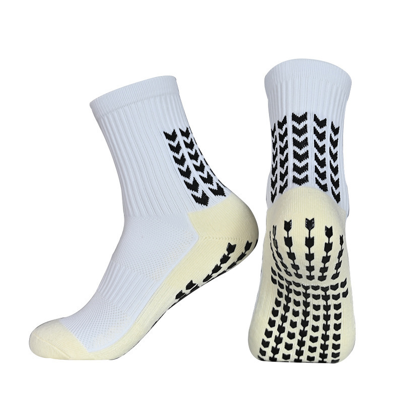 Breathable Athletic Custom Logo Soccer Grip Sock Non Slip Anti-slip Designer Mid Calf Football Socks