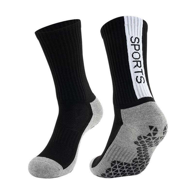 High quality ant slip soccer sock custom logo crew sport non slip grip socks football