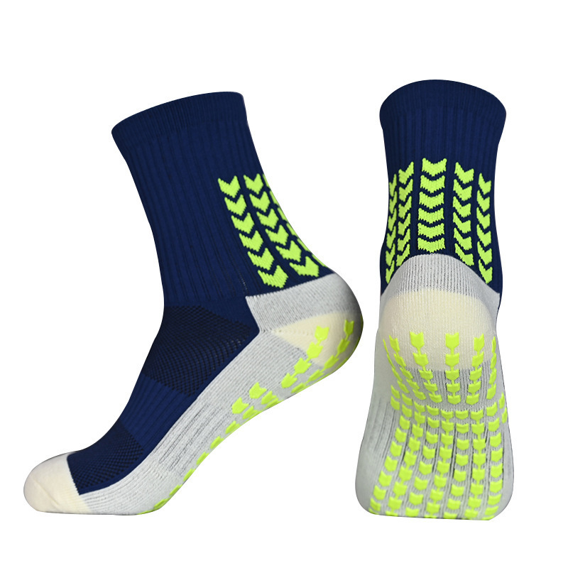 Breathable Athletic Custom Logo Soccer Grip Sock Non Slip Anti-slip Designer Mid Calf Football Socks