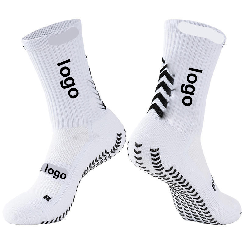 Custom logo socks Sports Fashion grip Socks Towel bottom men's mid-tube soccer non-slip Football Socks