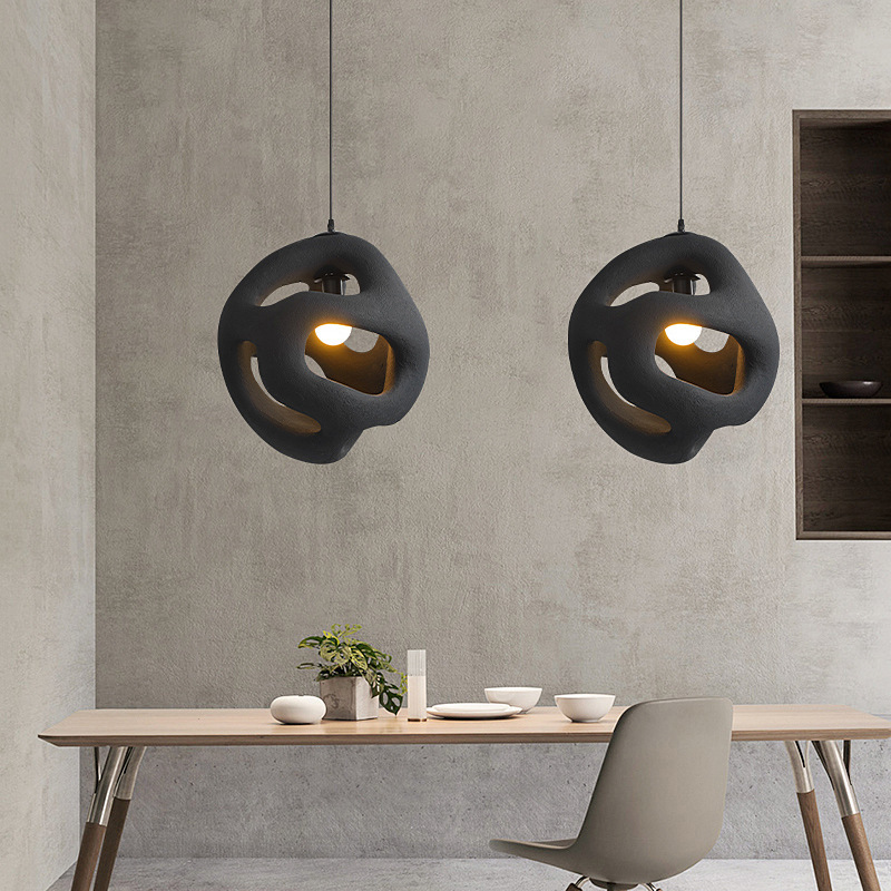 Art Deco Unique E27 led black white nordic hanging lighting  living room kitchen island luxury modern pendant light