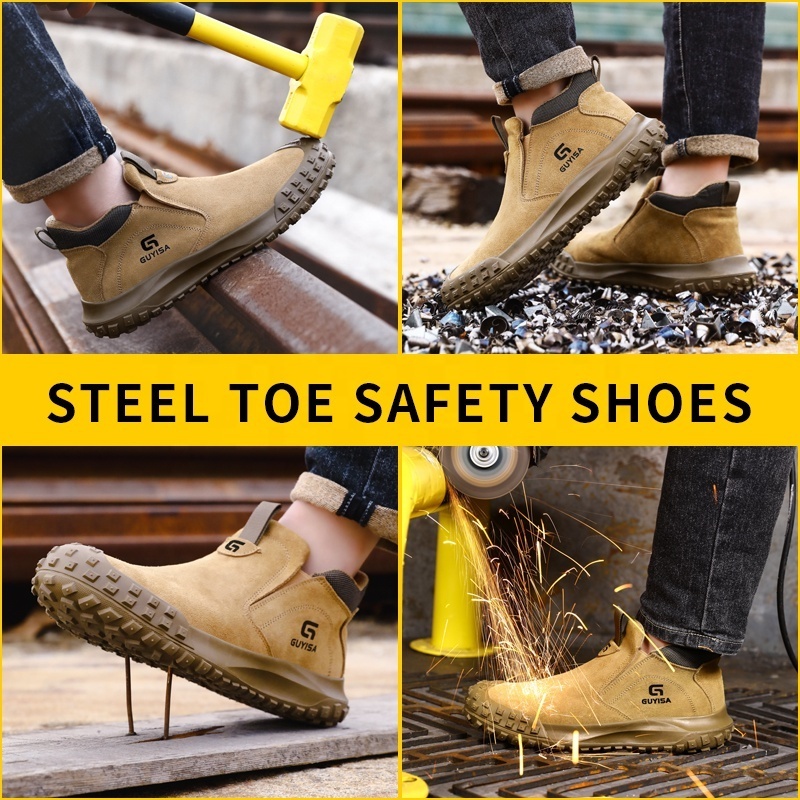 GUYISA Fashion safety shoes breathable European standard steel toe insulated 10KV safety shoes