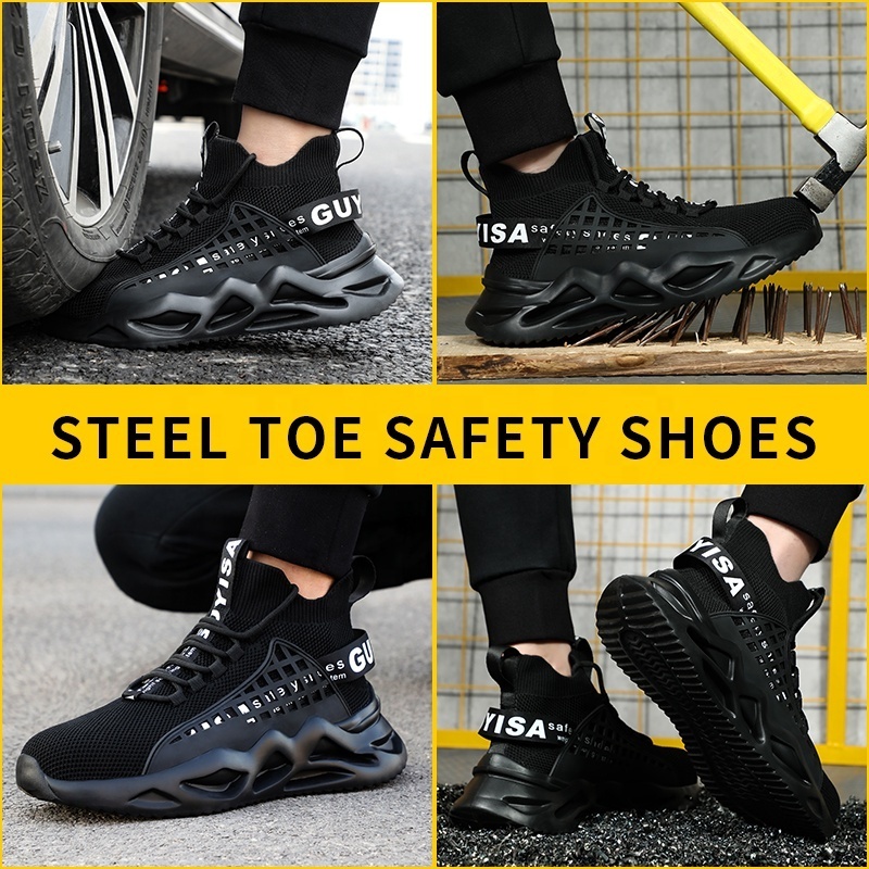 Hot Selling Factory Direct Selling Safety Shoes PU Sole Outdoor Work Comfortable Steel Toe Men's Safety Shoes