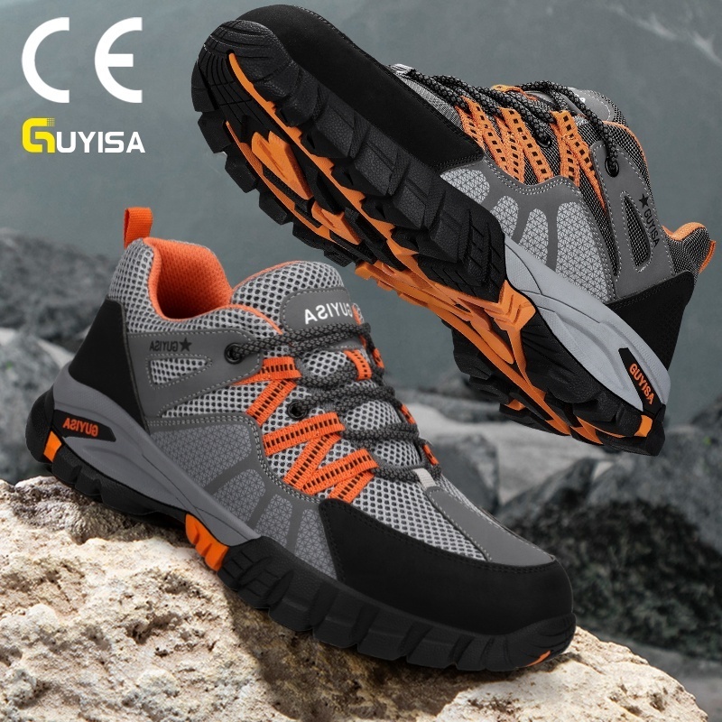 Brand fashion safety shoes casual  industrial protection  steel toe nonslip safety shoes for men construction work shoes