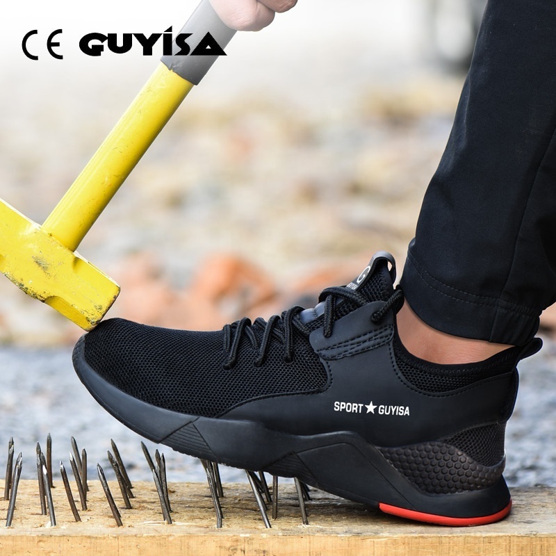 Security Puncture-proof Anti-slip Lightweight Breathable construction men safety shoes with steel toe  / safty shoes