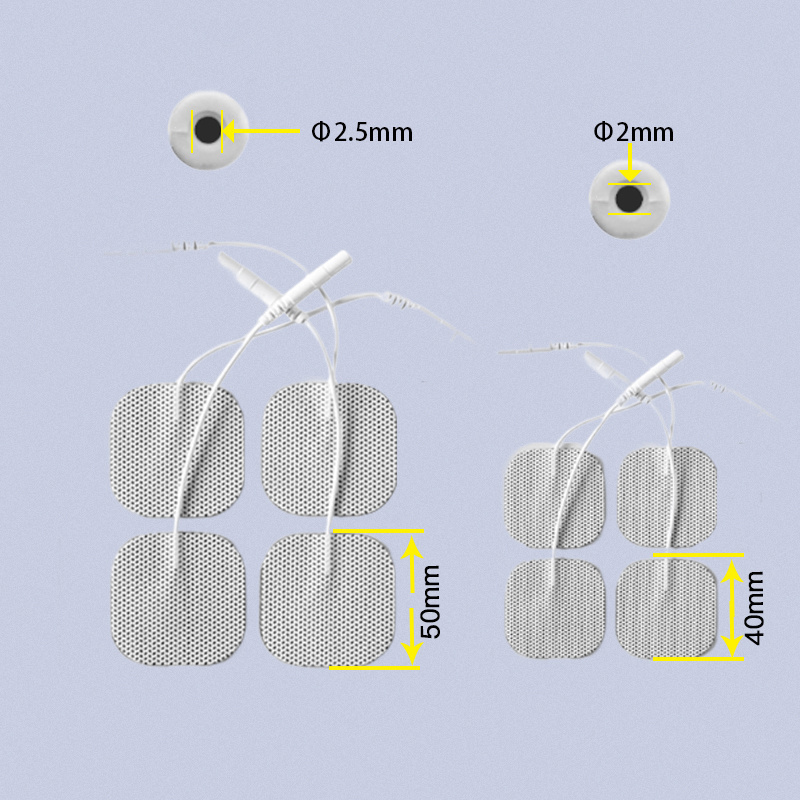 disposable electrotherapy electrode pads factory price adult/neonatal 4*4cm non-woven fabric pain relief TENS pads